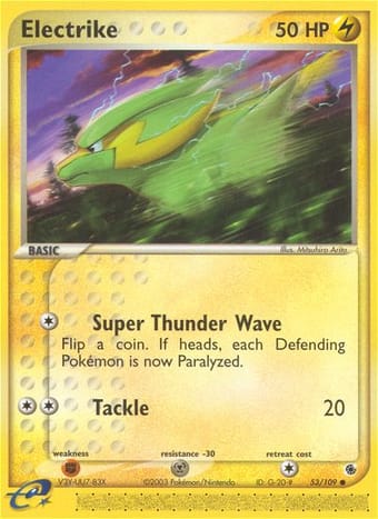 Electrike EX Ruby & Sapphire Pokemon Card