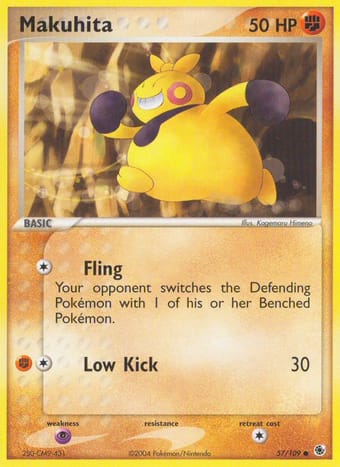 Makuhita EX Ruby & Sapphire Pokemon Card