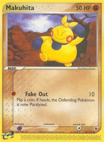 Makuhita EX Ruby & Sapphire Pokemon Card