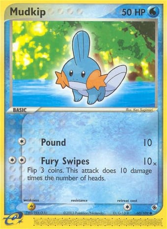 Mudkip EX Ruby & Sapphire Pokemon Card