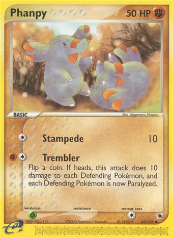 Phanpy EX Ruby & Sapphire Pokemon Card