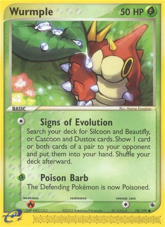 Wurmple EX Ruby & Sapphire Pokemon Card