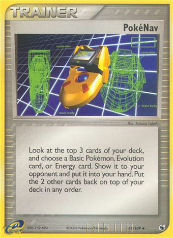 PokeNav EX Ruby & Sapphire Pokemon Card