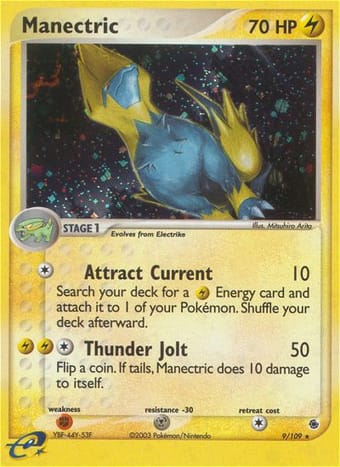 Manectric EX Ruby & Sapphire Pokemon Card