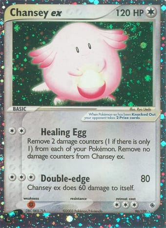 Chansey ex EX Ruby & Sapphire Pokemon Card