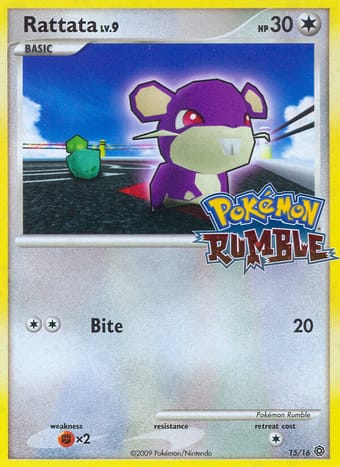 Rattata Pokémon Rumble Pokemon Card