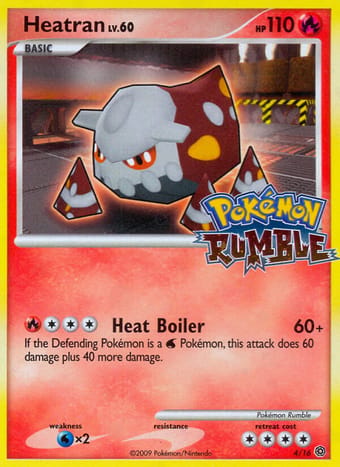 Heatran Pokémon Rumble Pokemon Card