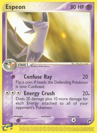 Espeon EX Sandstorm Pokemon Card