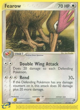 Fearow EX Sandstorm Pokemon Card