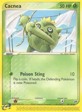 Cacnea EX Sandstorm Pokemon Card