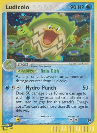 Ludicolo EX Sandstorm Pokemon Card