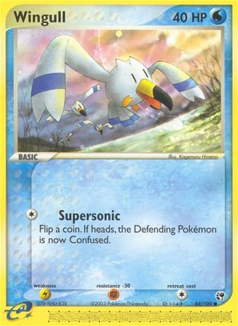 Wingull EX Sandstorm Pokemon Card