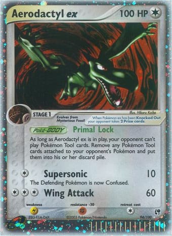 Aerodactyl ex EX Sandstorm Pokemon Card