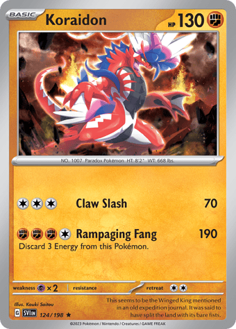 Koraidon McDonald's 2025 Pokemon Card