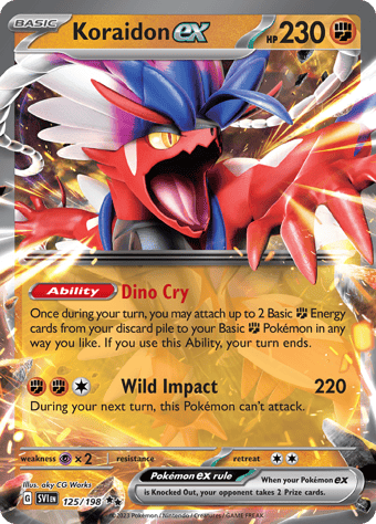 Koraidon EX Scarlet & Violet Pokemon Card