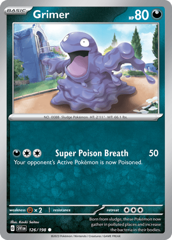 Grimer Scarlet & Violet Pokemon Card