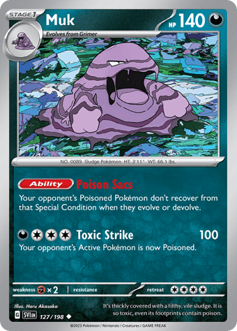 Muk Scarlet & Violet Pokemon Card