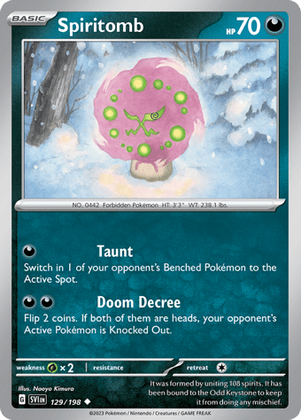 Spiritomb Scarlet & Violet Pokemon Card