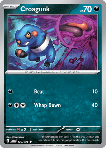 Croagunk Scarlet & Violet Pokemon Card