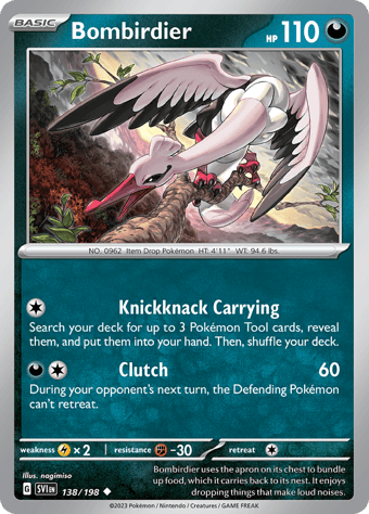 Bombirdier Scarlet & Violet Pokemon Card