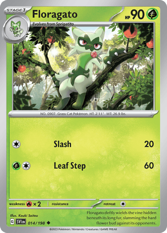 Floragato Scarlet & Violet Pokemon Card