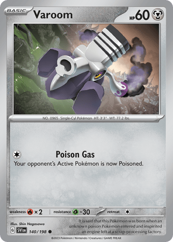 Varoom Scarlet & Violet Pokemon Card