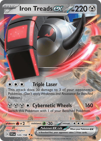 Iron Treads ex Scarlet & Violet Pokemon Card