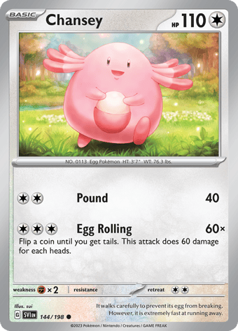 Chansey Scarlet & Violet Pokemon Card