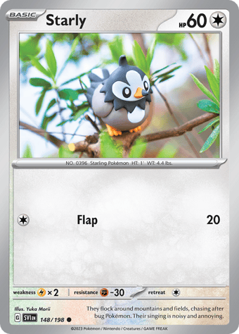 Starly Scarlet & Violet Pokemon Card