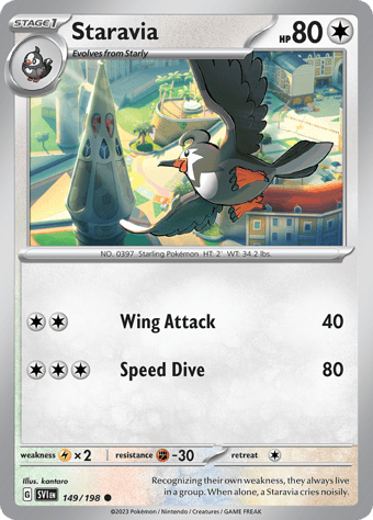 Staravia Scarlet & Violet Pokemon Card