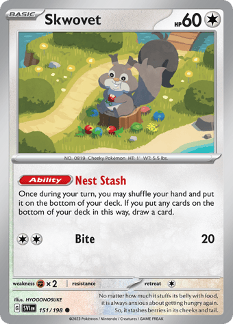 Skwovet Scarlet & Violet Pokemon Card