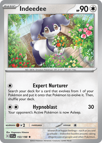 Indeedee Scarlet & Violet Pokemon Card