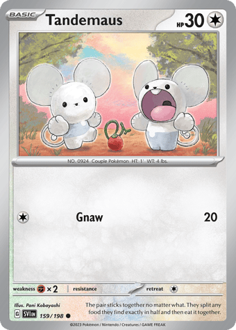 Tandemaus Scarlet & Violet Pokemon Card