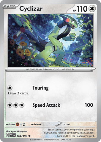 Cyclizar Scarlet & Violet Pokemon Card