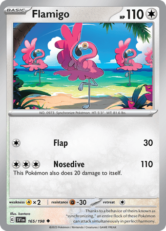 Flamigo Scarlet & Violet Pokemon Card