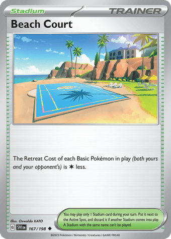 Beach Court Scarlet & Violet Pokemon Card