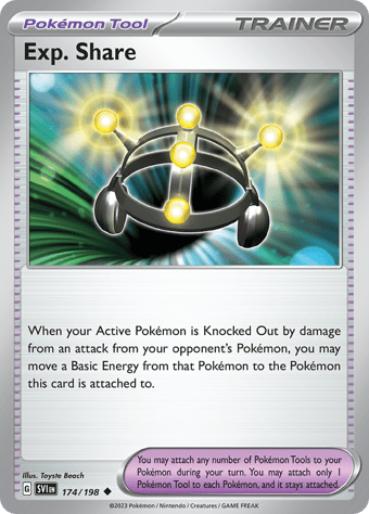 Exp. Share Scarlet & Violet Pokemon Card