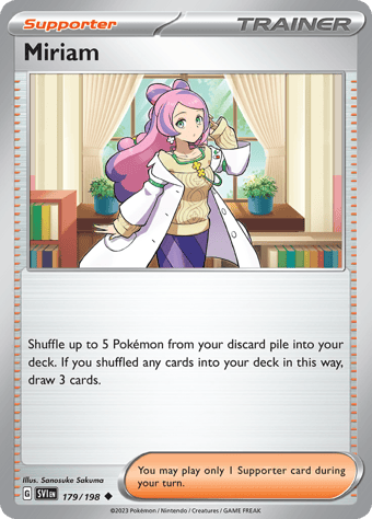 Miriam Scarlet & Violet Pokemon Card