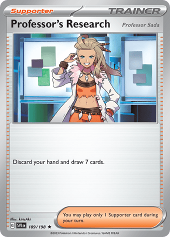 Professor's Research Scarlet & Violet Pokemon Card