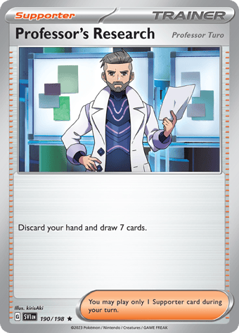 Professor's Research Scarlet & Violet Pokemon Card