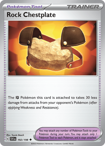 Rock Chestplate Scarlet & Violet Pokemon Card