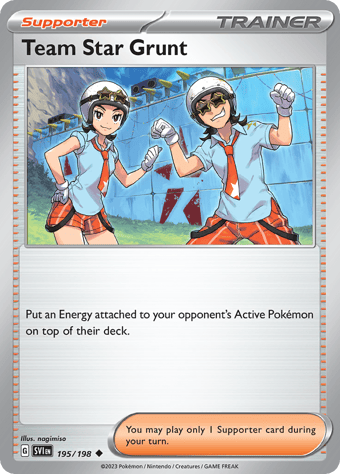 Team Star Grunt Scarlet & Violet Pokemon Card