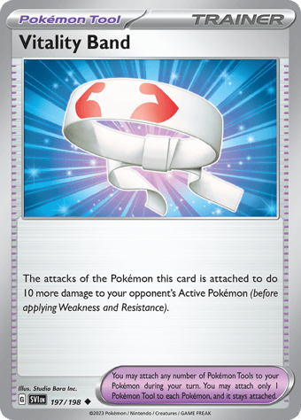 Vitality Band Scarlet & Violet Pokemon Card