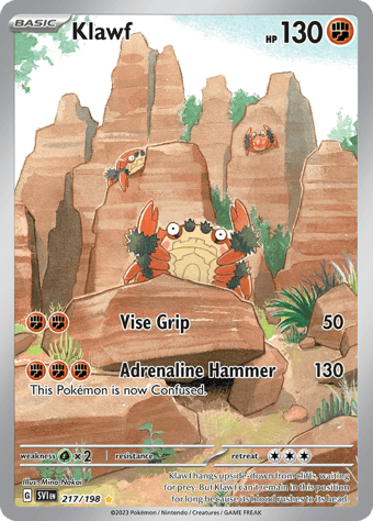 Klawf Scarlet & Violet Pokemon Card