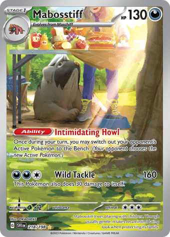 Mabosstiff Scarlet & Violet Pokemon Card