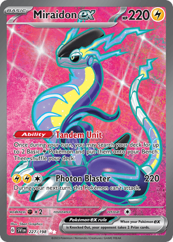 Miraidon ex Scarlet & Violet Pokemon Card
