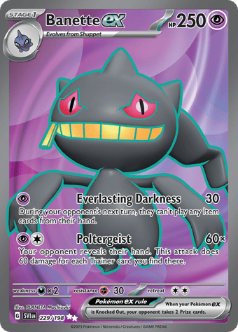 Banette ex Scarlet & Violet Pokemon Card