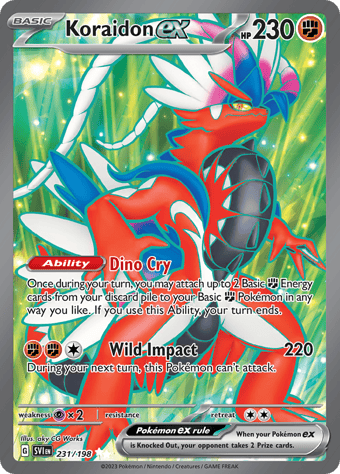 Koraidon ex Scarlet & Violet Pokemon Card