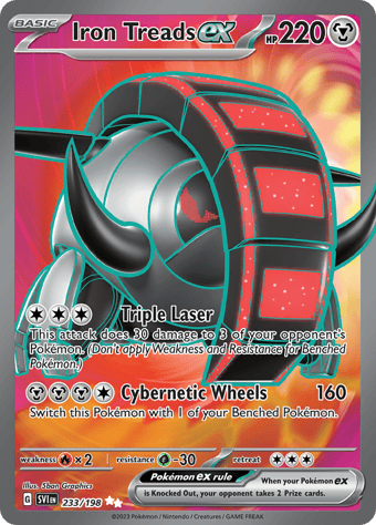 Iron Treads ex Scarlet & Violet Pokemon Card