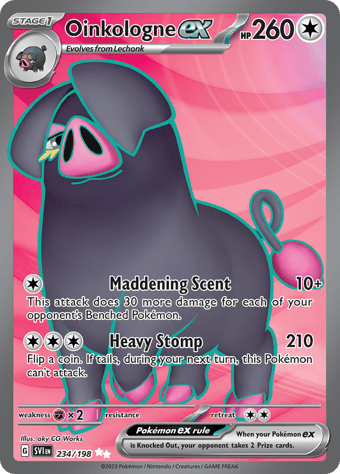 Oinkologne ex Scarlet & Violet Pokemon Card